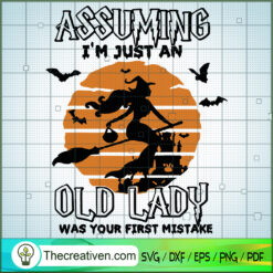I'm Just an Old Lady Assumin SVG Cut File for Cricut