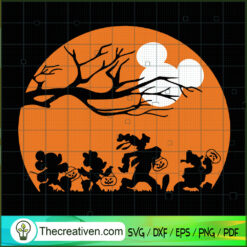 Halloween Mickey Walk At Night SVG, Scary SVG, Halloween SVG