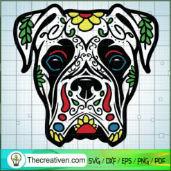 Halloween Dog Face SVG, Scary SVG, Halloween SVG