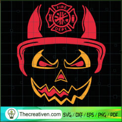 Halloween Fireman SVG, Scary SVG, Halloween SVG
