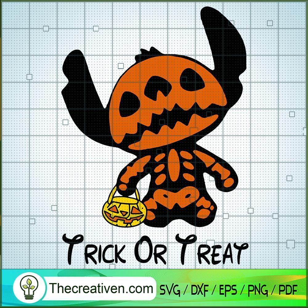 Stitch Trick or Treat SVG, Scary SVG, Halloween SVG 1 Stitch Trick or Treat SVG, Scary SVG, Halloween SVG