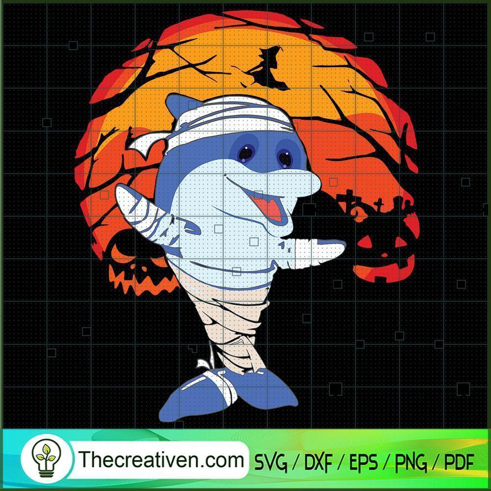 Halloween Dolphin SVG, Scary SVG, Halloween SVG 1 Halloween Dolphin SVG, Scary SVG, Halloween SVG
