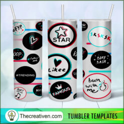 Burn With Me  20oz Tumbler Wrap – Digital Download