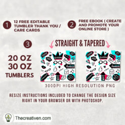 Alternative view of Queen Tiktok Trending 20oz Tumbler Wrap – Digital Download