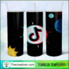 Black Logo Tiktok 20oz Tumbler Wrap – Digital Download