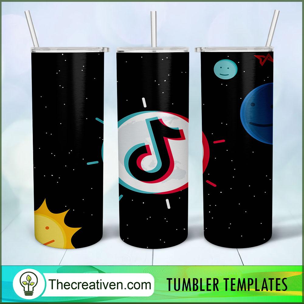 Black Logo Tiktok 20oz Tumbler Wrap – Digital Download 1 Black Logo Tiktok 20oz Tumbler Wrap – Digital Download