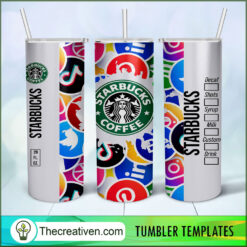 Starbucks And More Social Netw Tumbler Wrap Download