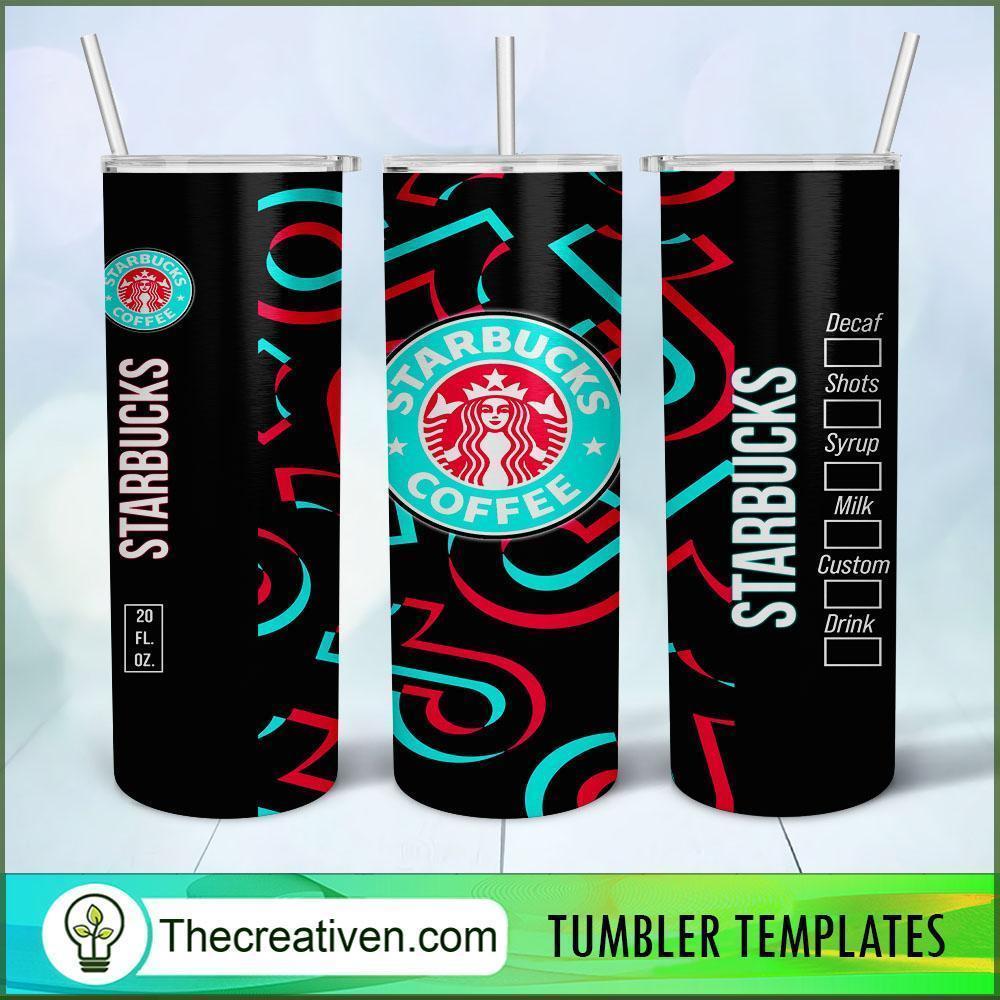 Black Starbucks 20oz Tumbler Wrap – Digital Download 1 Black Starbucks 20oz Tumbler Wrap – Digital Download