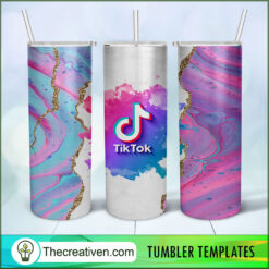 Tiktok Logo Maple 20oz Tumbler Wrap – Digital Download