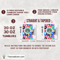 Alternative view of Starbucks And More Social Netw Tumbler Wrap Download