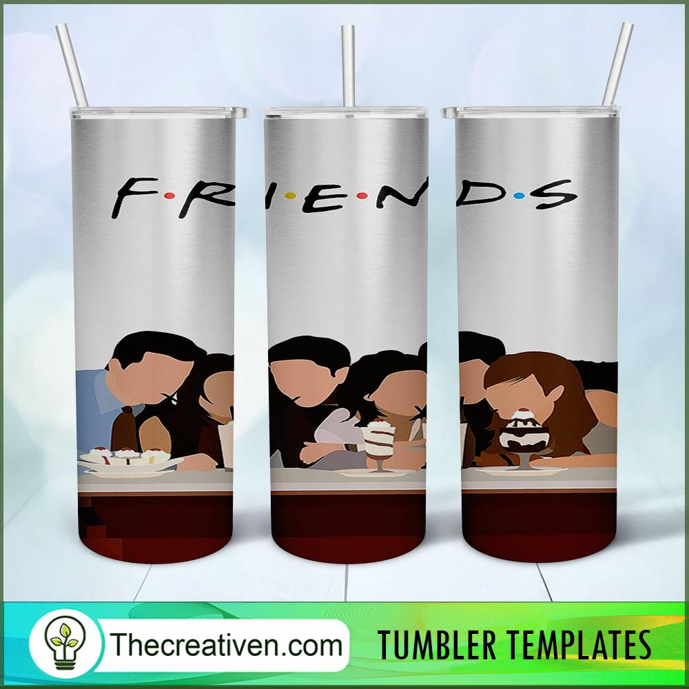Friend Art 20oz Tumbler Wrap – Digital Download 1 Friend Art 20oz Tumbler Wrap – Digital Download