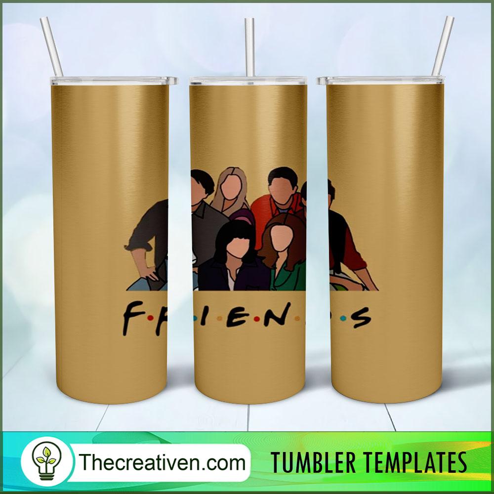 Friends 20oz Tumbler Wrap – Digital Download 1 Friends 20oz Tumbler Wrap – Digital Download