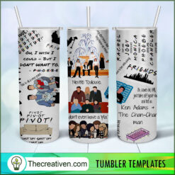 Friend Art Bundle 20oz Tumbler Wrap – Digital Download
