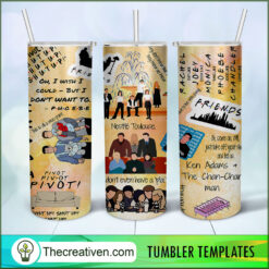 Colorful Art Friend Bundle 20oz Tumbler Wrap – Digital Download