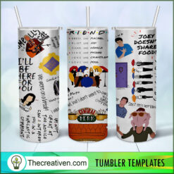 Friend Bundle 20oz Tumbler Wrap – Digital Download