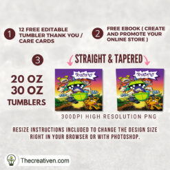 Funny Poster Rugrats Art 20oz Tumbler Wrap – Digital Download 3 Funny Poster Rugrats Art 20oz Tumbler Wrap – Digital Download - Image 2