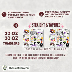 Cute Sticker Bundle Of Hocus P Tumbler Wrap Download - Image 2
