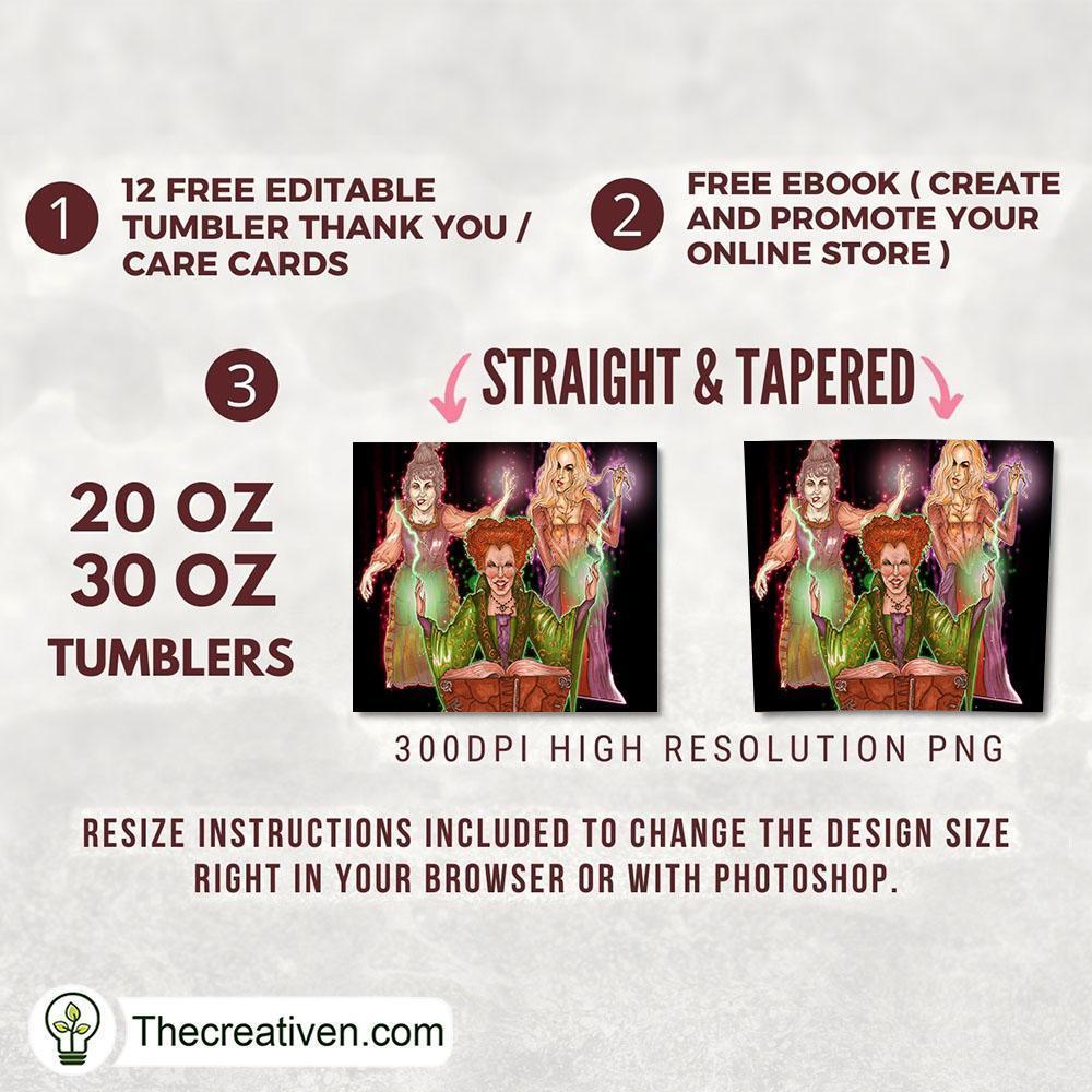 It's Hocus Pocus 20oz Tumbler Wrap – Digital Download Design 35029 2 It's Hocus Pocus 20oz Tumbler Wrap – Digital Download Design 35029 - Image 2