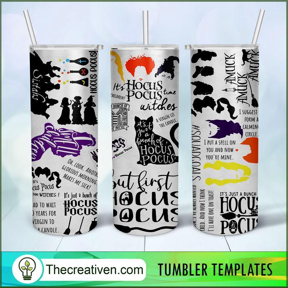 Bundle Of Hocus Pocus 20oz Tumbler Wrap – Digital Download 1 Bundle Of Hocus Pocus 20oz Tumbler Wrap – Digital Download