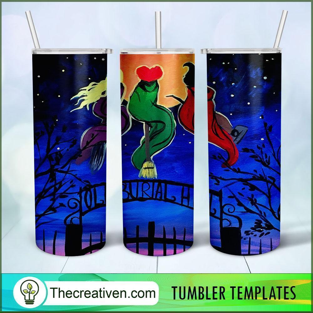 Hocus Pocus Colorful Art 20oz Tumbler Wrap – Digital Download 1 Hocus Pocus Colorful Art 20oz Tumbler Wrap – Digital Download