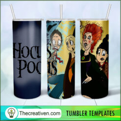 Cute Art Hocus Pocus 20oz Tumbler Wrap – Digital Download