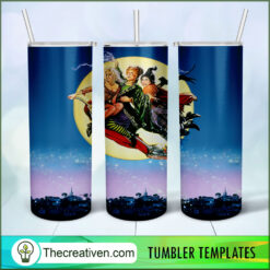 Hocus Pocus Fly In Moon 20oz Tumbler Wrap – Digital Download