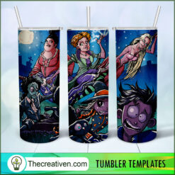 The Night Hocus Pocus Art 20oz Tumbler Wrap – Digital Download