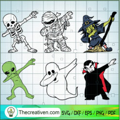 Halloween Dabbing Bundle SVG, Halloween Bundle SVG, Halloween SVG
