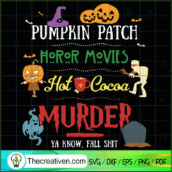 Pumpkin Patch Horor Movies SVG, Scary SVG, Halloween SVG