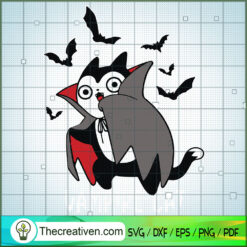 Vampire Cat SVG, Scary SVG, Halloween SVG