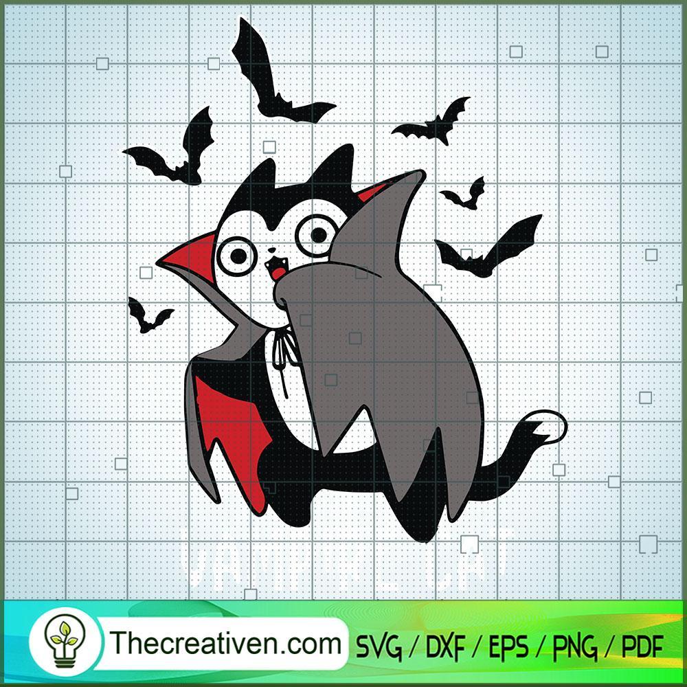 Vampire Cat SVG, Scary SVG, Halloween SVG 1 Vampire Cat SVG, Scary SVG, Halloween SVG
