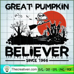 Great Pumpkim Believer Since 1966 SVG, Scary SVG, Halloween SVG
