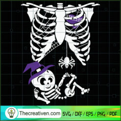 Skeleton Witch SVG, Scary SVG, Halloween SVG