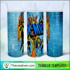 X-Men Poster 20oz Tumbler Wrap – Digital Download