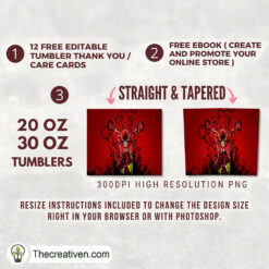 Alternative view of The Flash Jump In Ground 20oz Tumbler Wrap – Digital Download