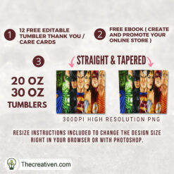 Alternative view of DC Comics Systems 20oz Tumbler Wrap – Digital Download