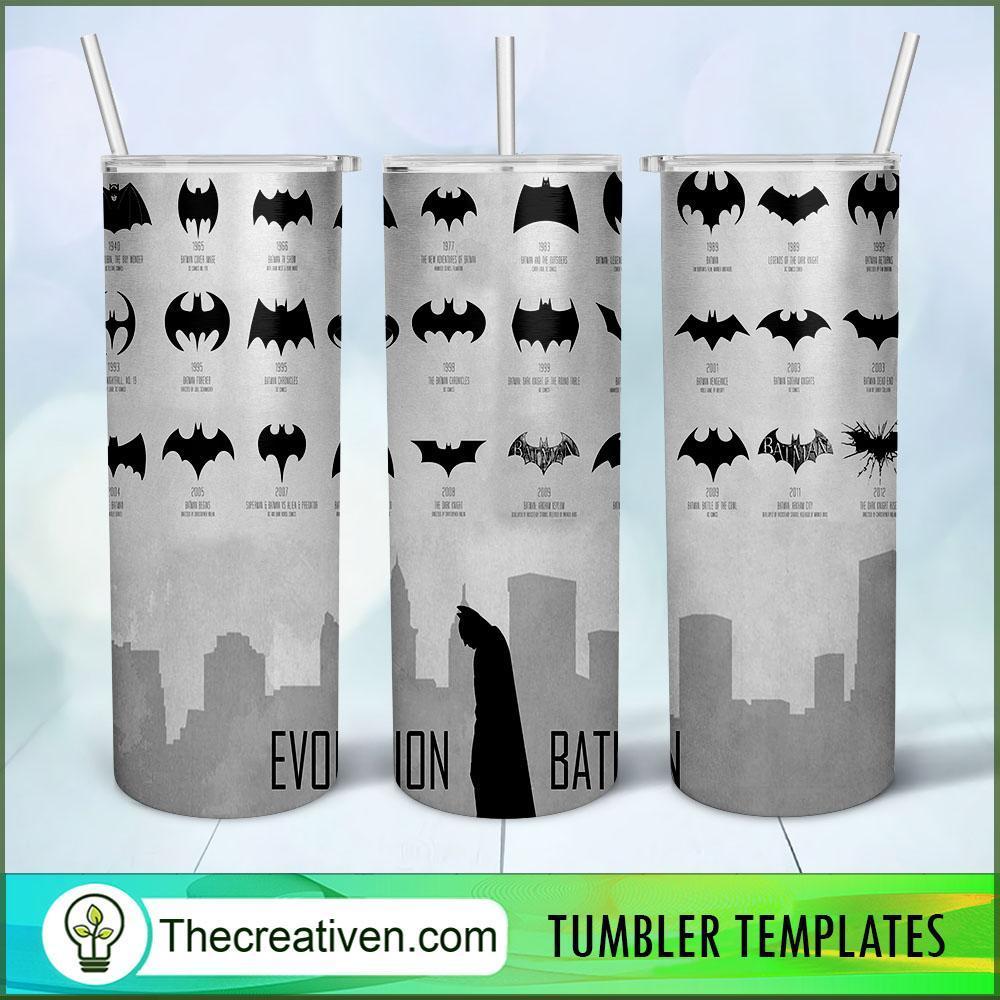 Evolution Batman 20oz Tumbler Wrap – Digital Download 1 Evolution Batman 20oz Tumbler Wrap – Digital Download