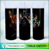 DC Comics Team Cartoon 20oz Tumbler Wrap – Digital Download