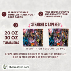 Alternative view of X-men Movie Poster 20oz Tumbler Wrap – Digital Download