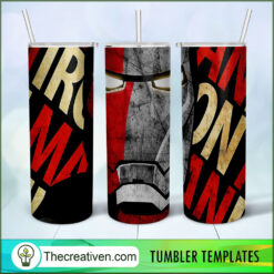 Iron Man 20oz Tumbler Wrap – Digital Download Design 34624