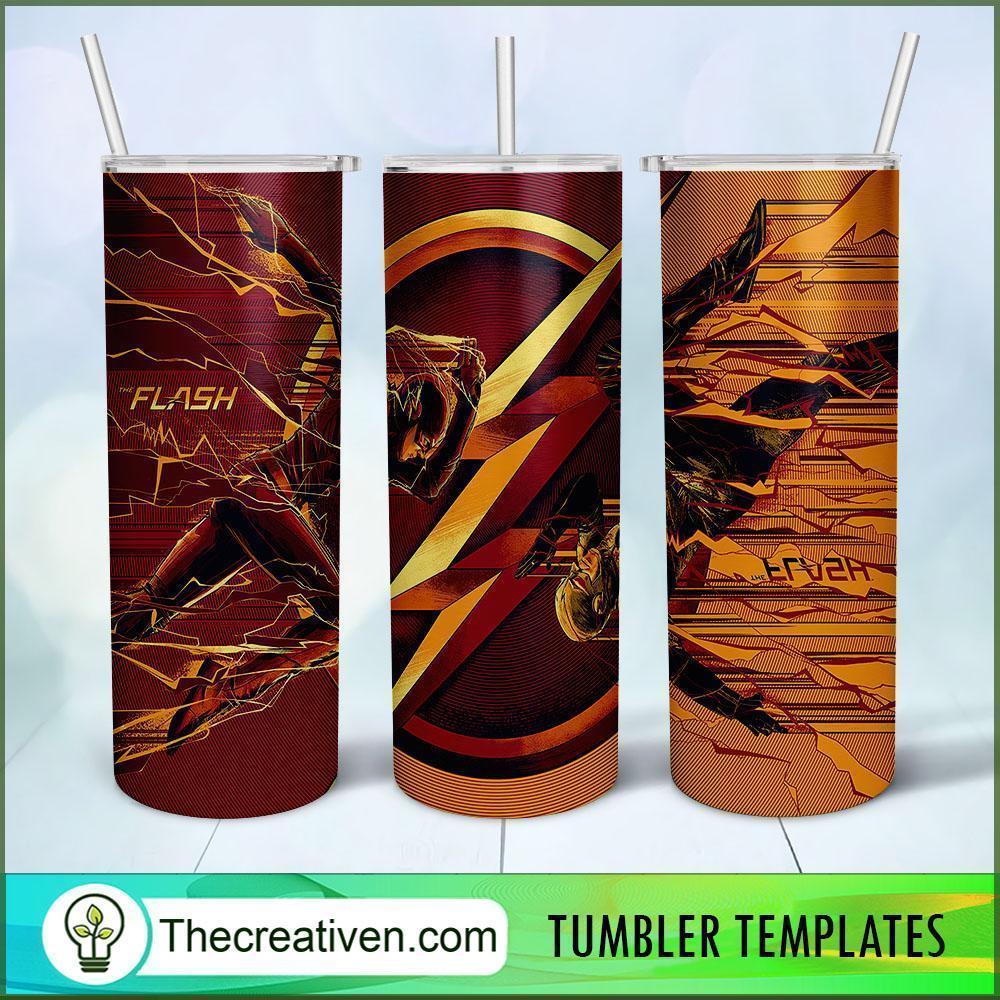 The Flash Poster 20oz Tumbler Wrap – Digital Download 1 The Flash Poster 20oz Tumbler Wrap – Digital Download