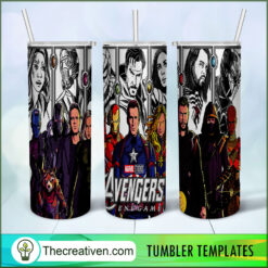 Team Avengers Draw 20oz Tumbler Wrap – Digital Download