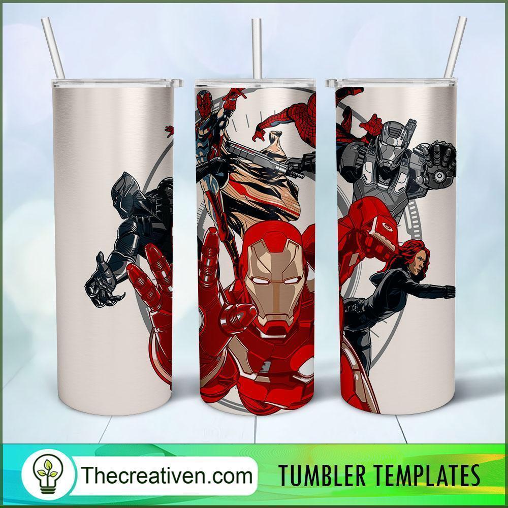 Avengers Art 20oz Tumbler Wrap – Digital Download 1 Avengers Art 20oz Tumbler Wrap – Digital Download