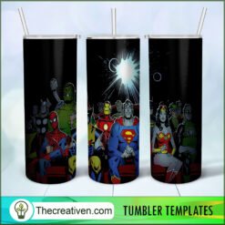 Cinema Cartoon Poster DC And M Tumbler Wrap Download