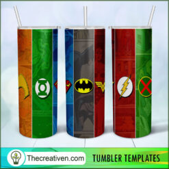 Colorful Logo DC Comics 20oz Tumbler Wrap – Digital Download