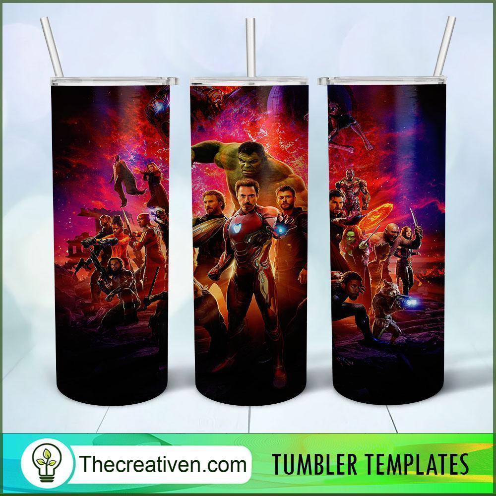 Avengers The Best Poster 20oz Tumbler Wrap – Digital Download 1 Avengers The Best Poster 20oz Tumbler Wrap – Digital Download