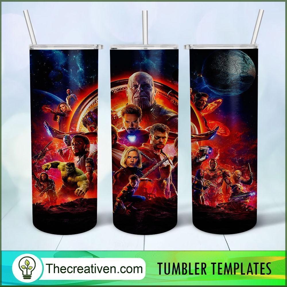 Avengers 20oz Tumbler Wrap – Digital Download 1 Avengers 20oz Tumbler Wrap – Digital Download