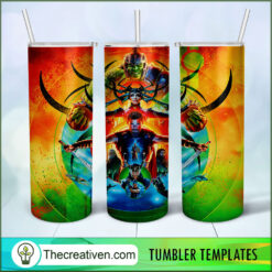 Circle Marvel Poster 20oz Tumbler Wrap – Digital Download