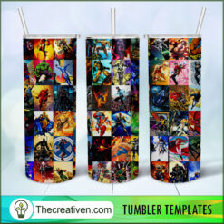 DC Comics Cartoon 20oz Tumbler Wrap – Digital Downloa Design 34584