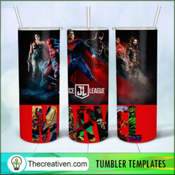 DC Comics Team Super Hero 20oz Tumbler Wrap – Digital Download